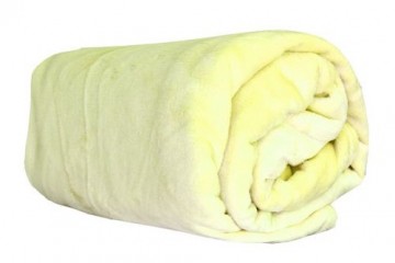 Deka z mikroflanelu, velikost 150x200 cm – světle žlutá Deka z mikroflanelu, velikost 150x200 cm – světle žlutá