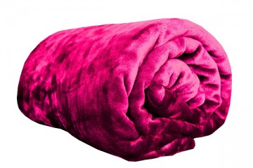 Deka z mikroflanelu, velikost 150x200 cm - tmavě růžová Deka z mikroflanelu, velikost 150x200 cm - tmavě růžová