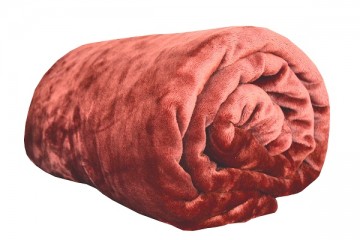 Deka z mikroflanelu, velikost 150x200 cm - oranžovo-hnědá Deka z mikroflanelu, velikost 150x200 cm - oranžovo-hnědá